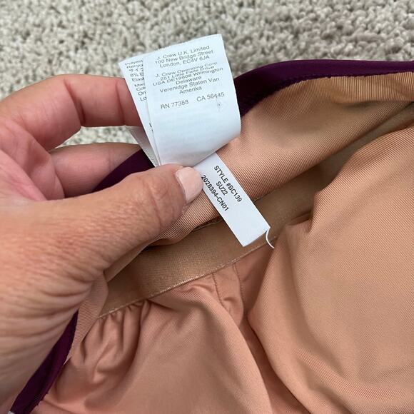 J. Crew Ruched bandeau one-piece swimsuit - Picture 7 of 8